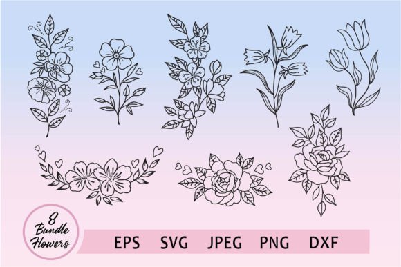 Download Bundle of Flower Designs - Premium Bundle